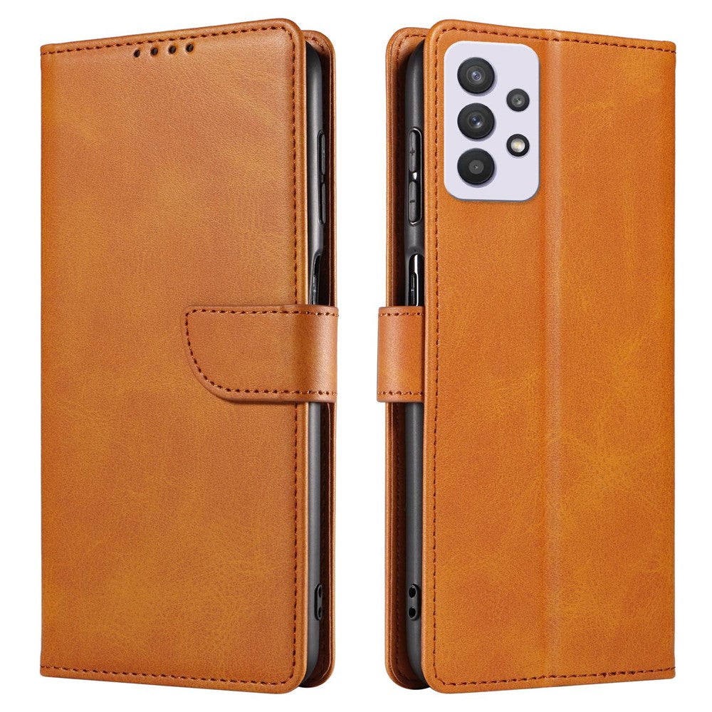 Samsung Galaxy A33 5G PU-läder plånboksfodral TPU stötfångare stativ magnetisk stängning stötsäkert fällskydd