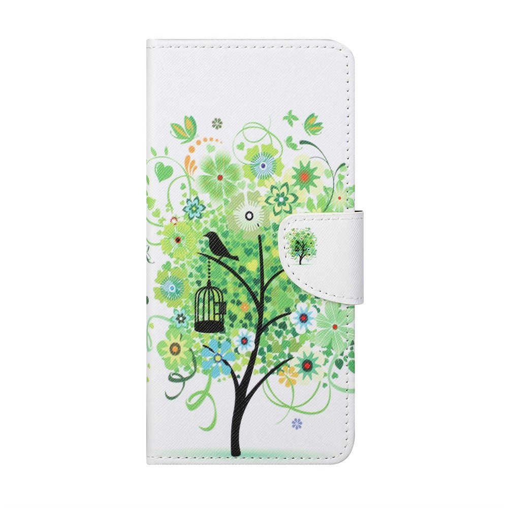 For Samsung Galaxy M53 5G Cross Texture Stylish Pattern Printing PU Leather Phone Case Stand Wallet Flip Cover