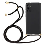 Til Samsung Galaxy A13 4G / 5G Bagcover Hvedestrå + TPU Stødsikkert Telefoncover med Justerbar Snor