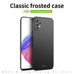 MOFI JK PC Series-1 Shield for Samsung Galaxy A53 5G Ultra Slim Matte PC Phone Case Fingerprint-free Cell Phone Cover with Strap