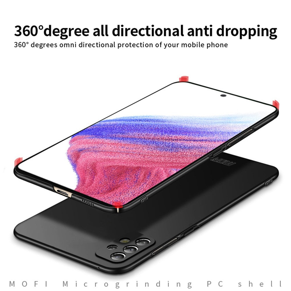 MOFI JK PC Series-1 Shield for Samsung Galaxy A53 5G Ultra Slim Matte PC Phone Case Fingerprint-free Cell Phone Cover with Strap