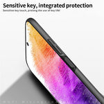 MOFI JK PC Series-1 Cover til Samsung Galaxy A73 5G Præcise udskæringer Stødsikkert mat telefoncover Hårdt PC beskyttelsescover med strop