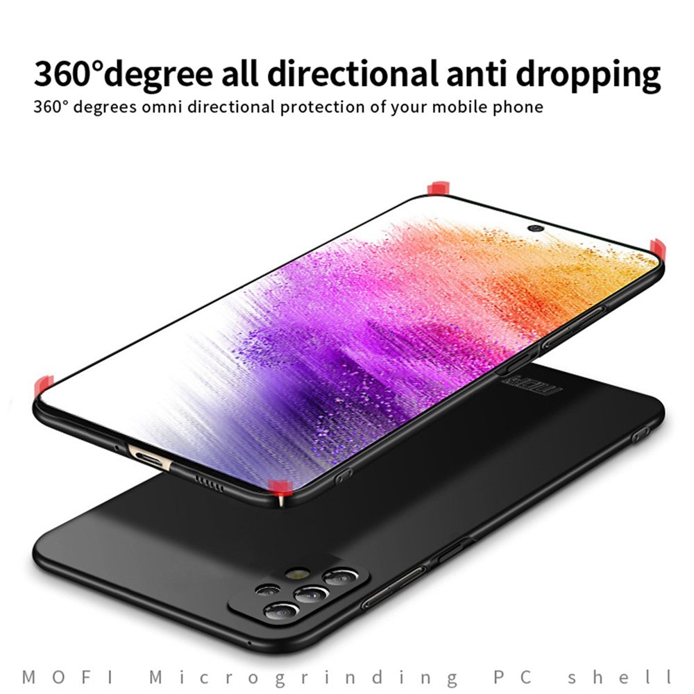 MOFI JK PC Series-1 Cover til Samsung Galaxy A73 5G Præcise udskæringer Stødsikkert mat telefoncover Hårdt PC beskyttelsescover med strop