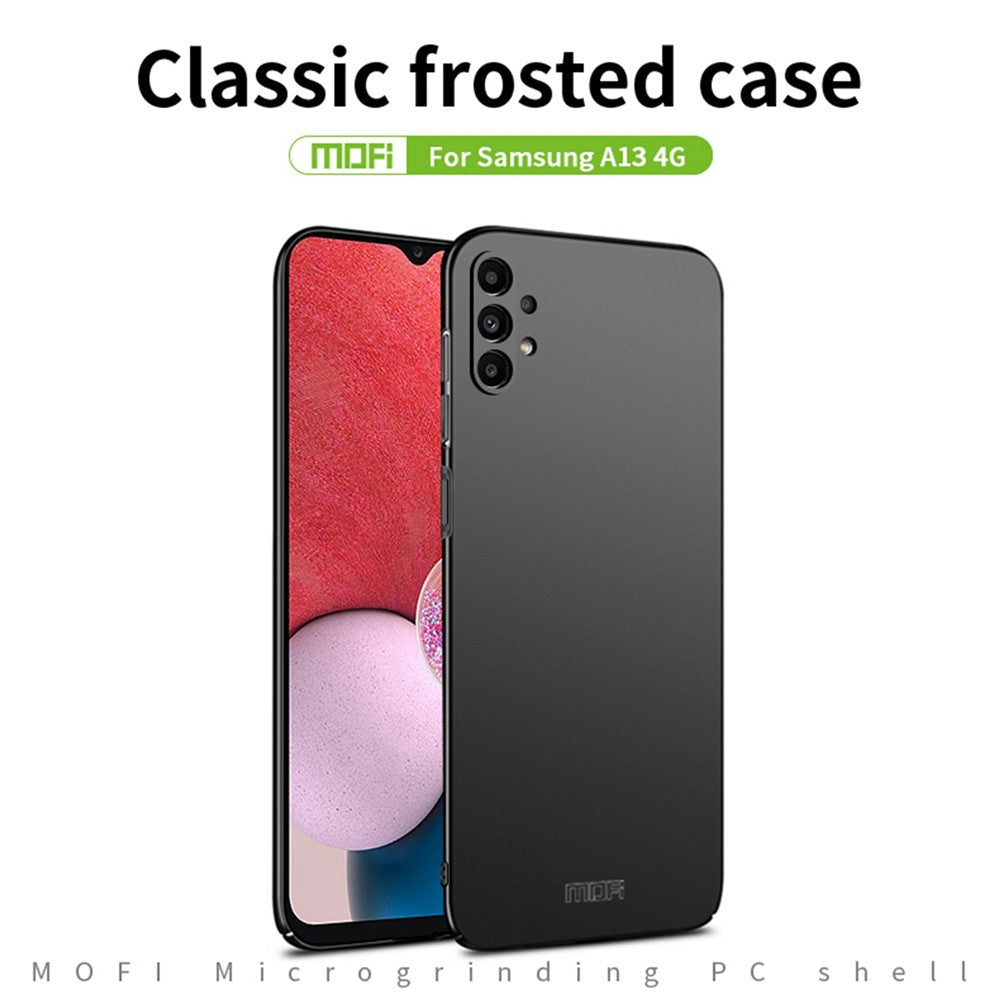 MOFI JK PC Series-1 Shield for Samsung Galaxy A13 4G Hard PC Cover Matte Finish Scratch-resistant Phone Case with Strap