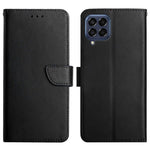 For Samsung Galaxy M53 5G Wallet Stand Genuine Leather Nappa Texture Magnetic Closing Anti-fall Phone Case