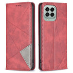 For Samsung Galaxy M33 5G (Global) Leather Case with Card Holder Imprinting Pattern Phone Stand Cover