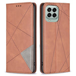For Samsung Galaxy M33 5G (Global) Leather Case with Card Holder Imprinting Pattern Phone Stand Cover