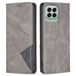 For Samsung Galaxy M33 5G (Global) Leather Case with Card Holder Imprinting Pattern Phone Stand Cover