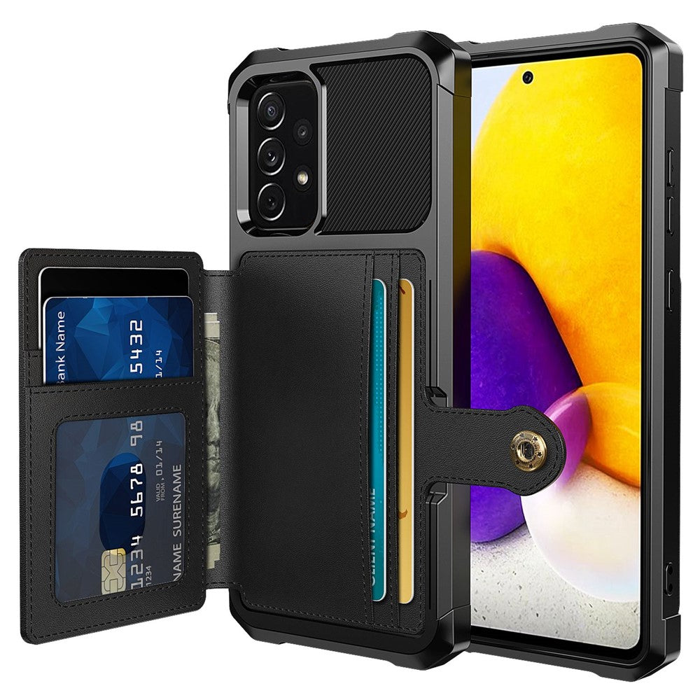 ZM03 For Samsung Galaxy A53 5G Case TPU+PU Leather Kickstand Anti-scratch Cell Phone Cover