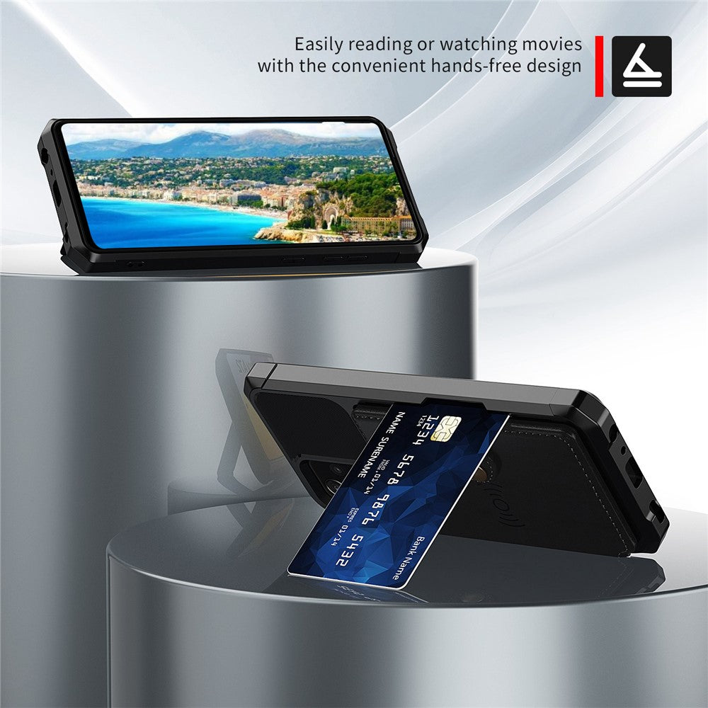 ZM03 til Samsung Galaxy A53 5G TPU+PU-lædercover med stativ, ridsefast mobilcover