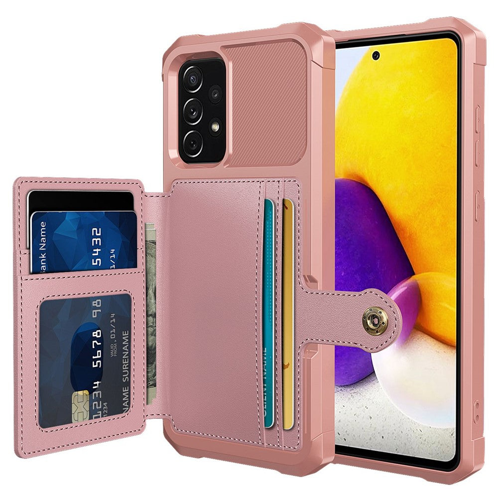ZM03 til Samsung Galaxy A53 5G TPU+PU-lædercover med stativ, ridsefast mobilcover