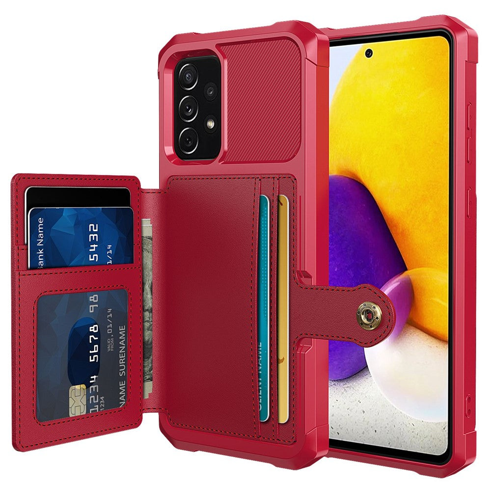 ZM03 til Samsung Galaxy A53 5G TPU+PU-lædercover med stativ, ridsefast mobilcover