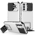 Samsung Galaxy S22+ 5G Justerbart Vertikalt Stöd Mobilskal PC + TPU Hybrid Skal med Kameraskydd
