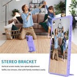 For Samsung Galaxy S22 Ultra 5G Adjustable Vertical Kickstand Phone Case Camera Slider Protection Hybrid PC + TPU Cover