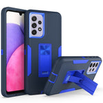 Samsung Galaxy A33 5G stødsikkert PC + TPU-hybridmobilcover med indbygget stativ, bilholder og metalplade