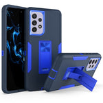 For Samsung Galaxy A53 5G Back Shell, Scratch Resistant PC + TPU Hybrid Phone Cover with Integrated Kickstand Car Mount Metal Sheet Case