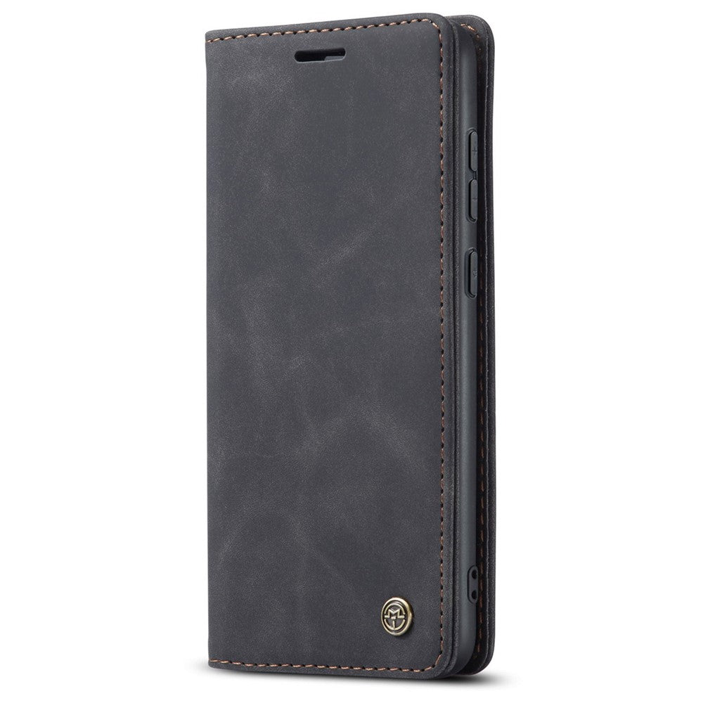 CASEME 013 Series Letvægts Mobiltelefonetui Taske til Samsung Galaxy A73 5G, Automatisk Absorberet PU Læder Pung Sammenfoldeligt Stativ Telefoncover