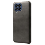 For Samsung Galaxy M53 5G Phone Protector All-round Shockproof Textured PU Leather Coated PC Phone Case