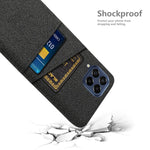 Cloth Texture Protective Case for Samsung Galaxy M53 5G, Hard PC + Cloth Back Cover with Dual Card Slot