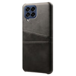 For Samsung Galaxy M53 5G Back Case Shell Multipurpose Card Slots All-round Shockproof Phone Protector PU Leather Coated Hard PC Cover