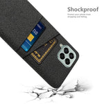 Cloth Texture Case for Samsung Galaxy M33 5G (Global Version), Hard PC + Cloth Back Protector Cover with Dual Card Slot
