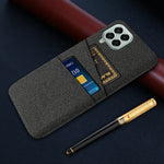 Cloth Texture Case for Samsung Galaxy M33 5G (Global Version), Hard PC + Cloth Back Protector Cover with Dual Card Slot