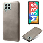 Til Samsung Galaxy M33 5G (Global Version) Tekstureret PU Læderbelagt PC Telefoncover Bagskal
