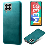 Til Samsung Galaxy M33 5G (Global Version) Tekstureret PU Læderbelagt PC Telefoncover Bagskal