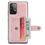 JEEHOOD for Samsung Galaxy A53 5G Detachable 2-in-1 Wallet Design RFID Blocking Leather Coated TPU Phone Case Cover