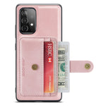 JEEHOOD for Samsung Galaxy A52 4G/5G/A52s 5G Leather Coated TPU Cover Anti-scratch Well-protected Detachable 2-in-1 Wallet RFID Blocking Phone Case