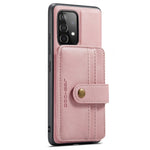 JEEHOOD for Samsung Galaxy A52 4G/5G/A52s 5G Leather Coated TPU Cover Anti-scratch Well-protected Detachable 2-in-1 Wallet RFID Blocking Phone Case