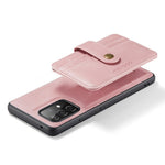JEEHOOD for Samsung Galaxy A32 5G/M32 5G 2-in-1 Design Leather Coated TPU Cover Strong Magnet Wallet RFID Blocking Cell Phone Case