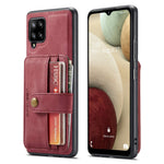 JEEHOOD för Samsung Galaxy A12 Stark Magnet Plånbok Avtagbar Design mobilskydd Läderbelagd TPU RFID-Blockerande Fodral