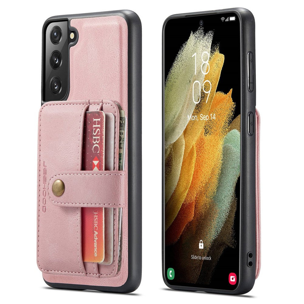 JEEHOOD Detachable Cover for Samsung Galaxy S20 Plus 4G/5G Magnetic Wallet Leather Coated TPU RFID Blocking Mobile Phone Case