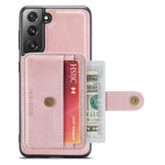 JEEHOOD Detachable Case for Samsung Galaxy S21+ 5G Independent Wallet Design PU Leather Coated TPU RFID Blocking Phone Shell