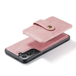 JEEHOOD Detachable Case for Samsung Galaxy S21+ 5G Independent Wallet Design PU Leather Coated TPU RFID Blocking Phone Shell