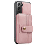 JEEHOOD Detachable Case for Samsung Galaxy S21+ 5G Independent Wallet Design PU Leather Coated TPU RFID Blocking Phone Shell