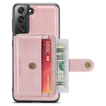 JEEHOOD Detachable Case for Samsung Galaxy S21 4G/5G Wallet Function Leather Coated TPU RFID Blocking Mobile Phone Shell
