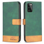 BINFEN COLOR til Samsung Galaxy A41 (Global) Cover Farvesplejsning Skin Touch Læder Telefoncover Pung Stander