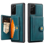 JEEHOOD til Samsung Galaxy Note20 4G/Note20 5G Aftageligt Læderbelagt TPU-etui med Støttefod, Pung og Beskyttende Cover
