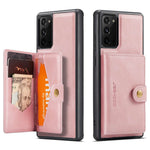 JEEHOOD til Samsung Galaxy Note20 4G/Note20 5G Aftageligt Læderbelagt TPU-etui med Støttefod, Pung og Beskyttende Cover