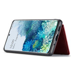 JEEHOOD För Samsung Galaxy S20 Plus 4G/S20 Plus 5G Avtagbart 2-i-1 mobilskal PU-läderbelagt TPU Plånboksfodral med stativ
