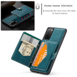 JEEHOOD For Samsung Galaxy S20 4G/5G Detachable Wallet Kickstand Case PU Leather Coated TPU Well-protected Phone Shell