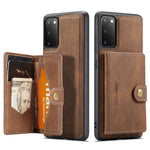 JEEHOOD For Samsung Galaxy S20 4G/5G Detachable Wallet Kickstand Case PU Leather Coated TPU Well-protected Phone Shell