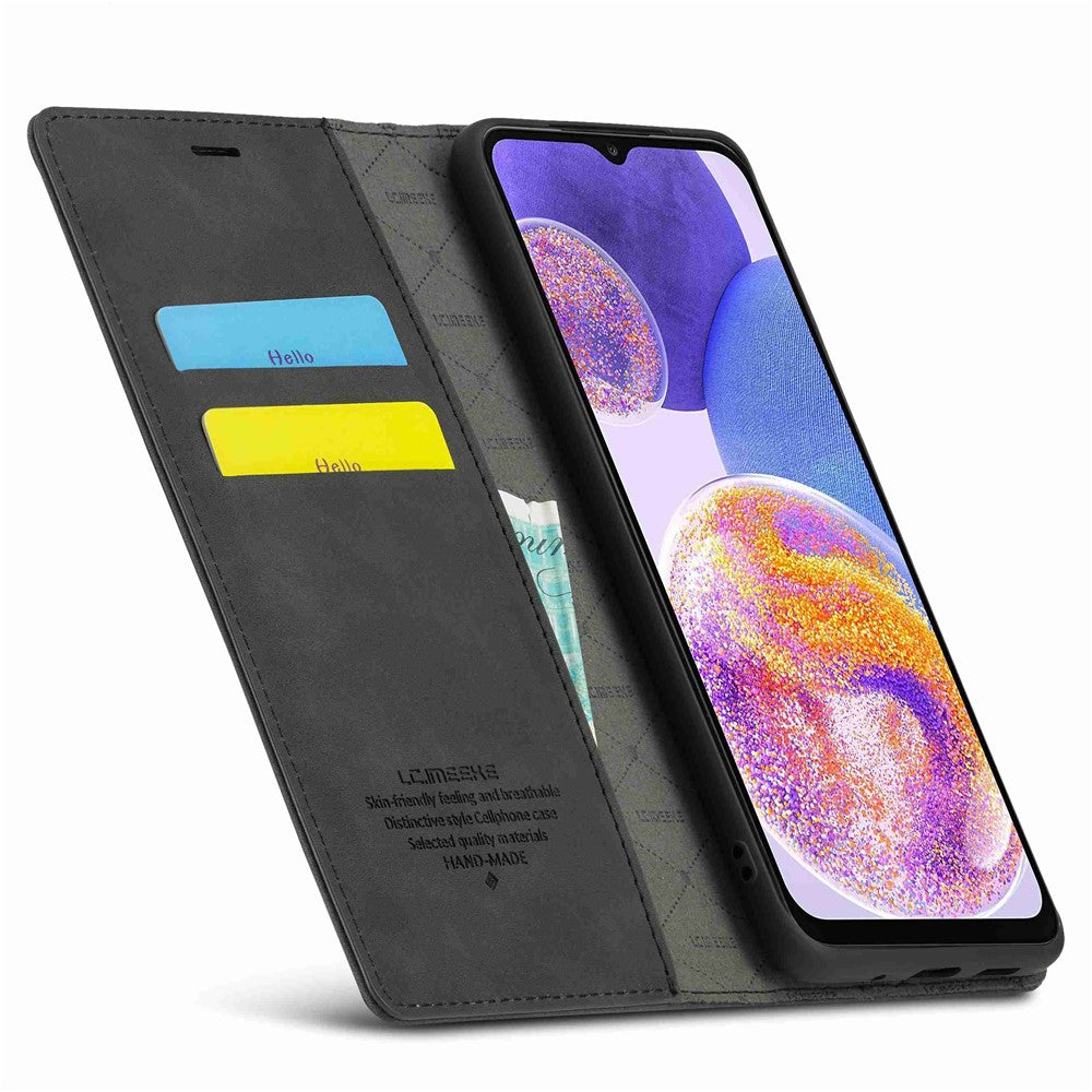 LC.IMEEKE PU-læderpungcover med magnetisk lukning og stativ til Samsung Galaxy A23 4G / 5G (Global Version) / M23 5G / F23 5G