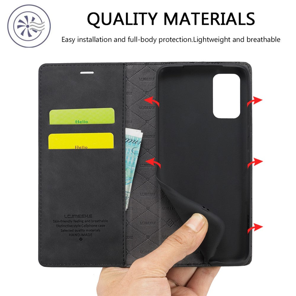LC.IMEEKE PU-læderpungcover med magnetisk lukning og stativ til Samsung Galaxy A23 4G / 5G (Global Version) / M23 5G / F23 5G