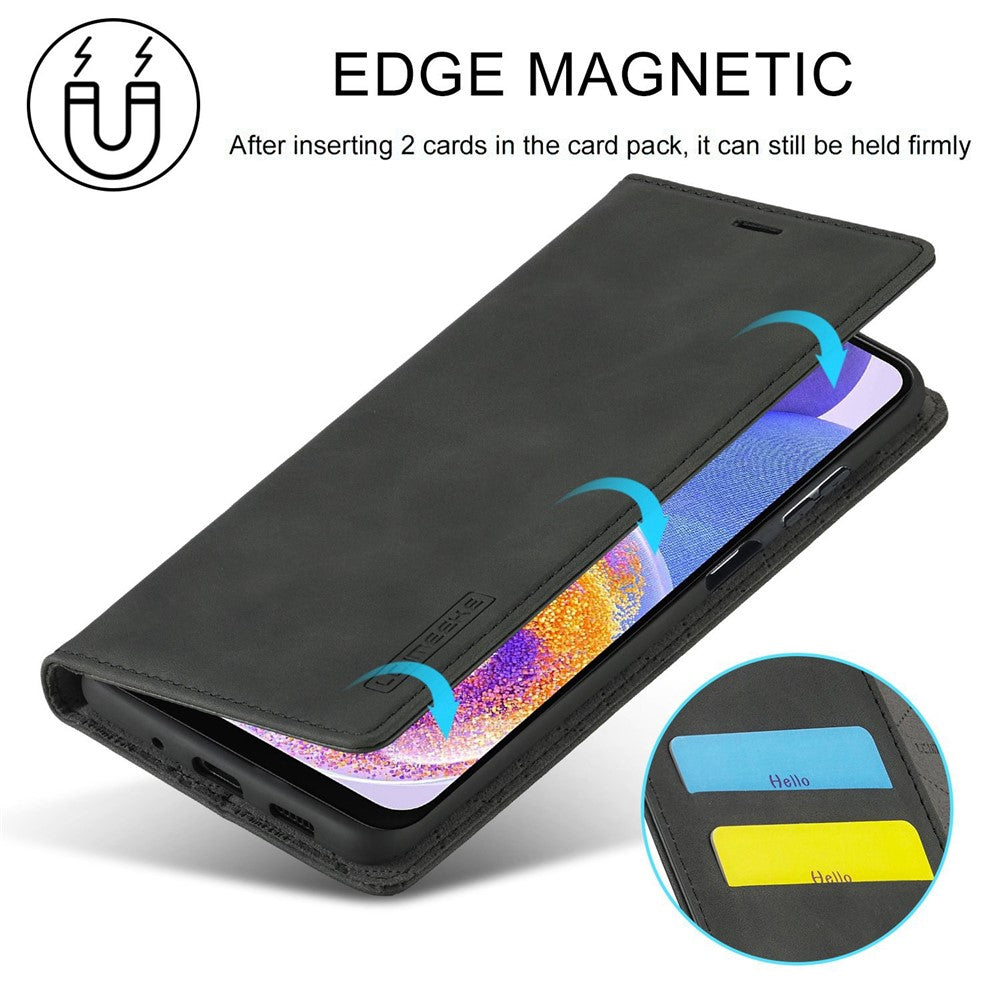 LC.IMEEKE PU-læderpungcover med magnetisk lukning og stativ til Samsung Galaxy A23 4G / 5G (Global Version) / M23 5G / F23 5G
