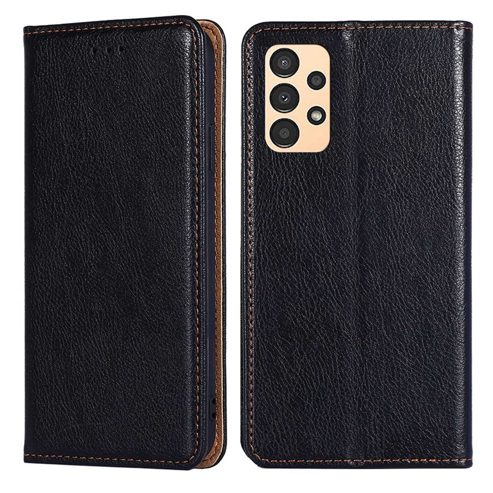 Til Samsung Galaxy A13 4G PU Læder Pungcover med Dropforebyggelse, Magnetisk Auto-absorberet Stand Telefoncover