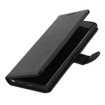 Samsung Galaxy S22 Ultra 5G R61 tegnebogscover med teksturerede syninger i PU-læder, stødsikkert, med stander, magnetisk mobilcover og håndledsrem
