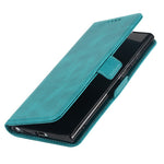 For Samsung Galaxy S22 Ultra 5G PU Leather Flip Wallet Case Wrist Strap Stand Double Magnetic Clasp Shockproof Cover